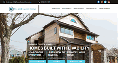 Desktop Screenshot of livewellcustomhomes.com